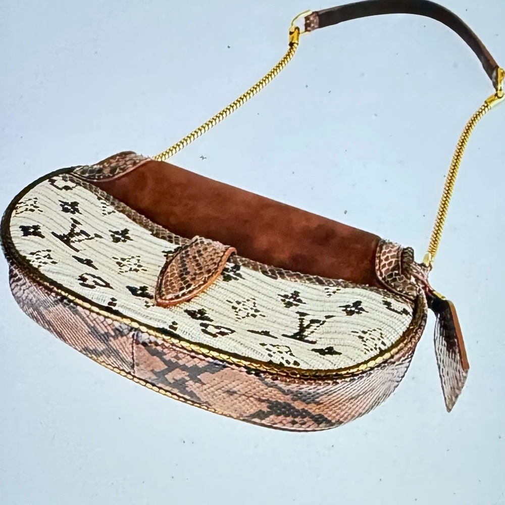 Louis Vuitton Python Suede Monogram Empire Levant… - image 5